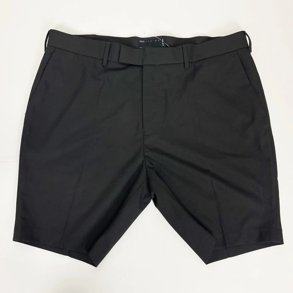 NEW ASOS Design Shorts Mens Size 40 Black Skinny Smart NWOT